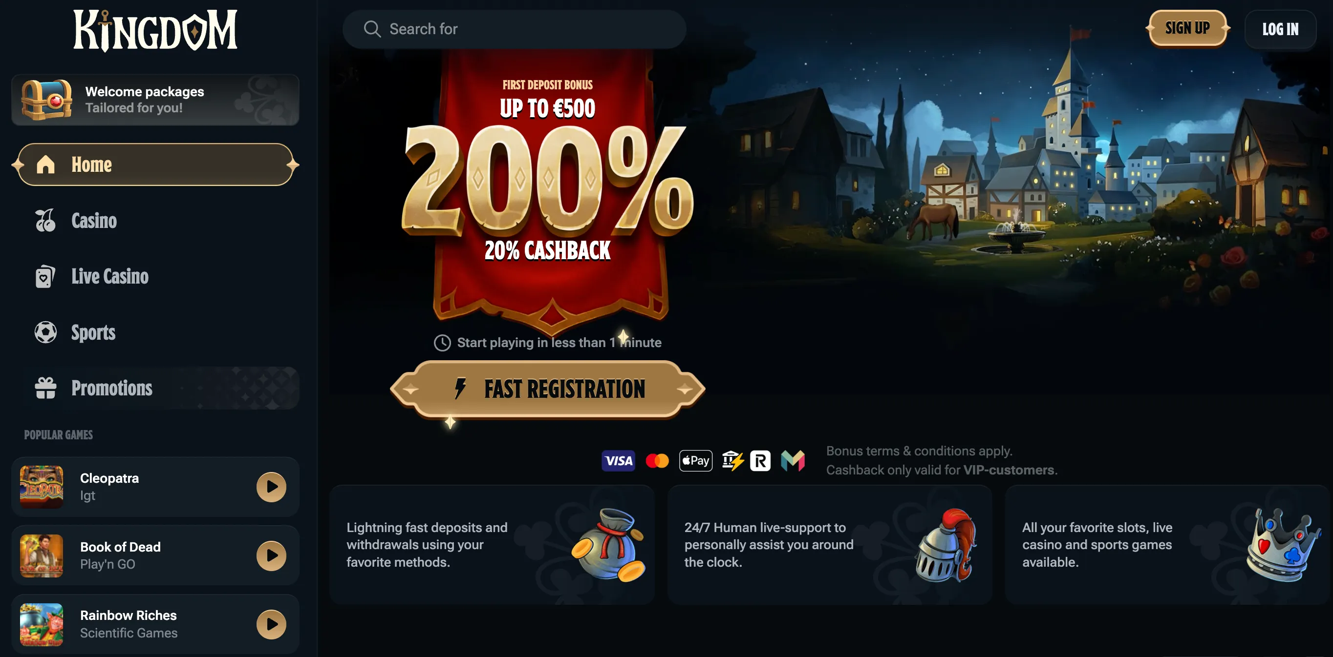Kingdom Casino UK review 2026 – Bonus & login