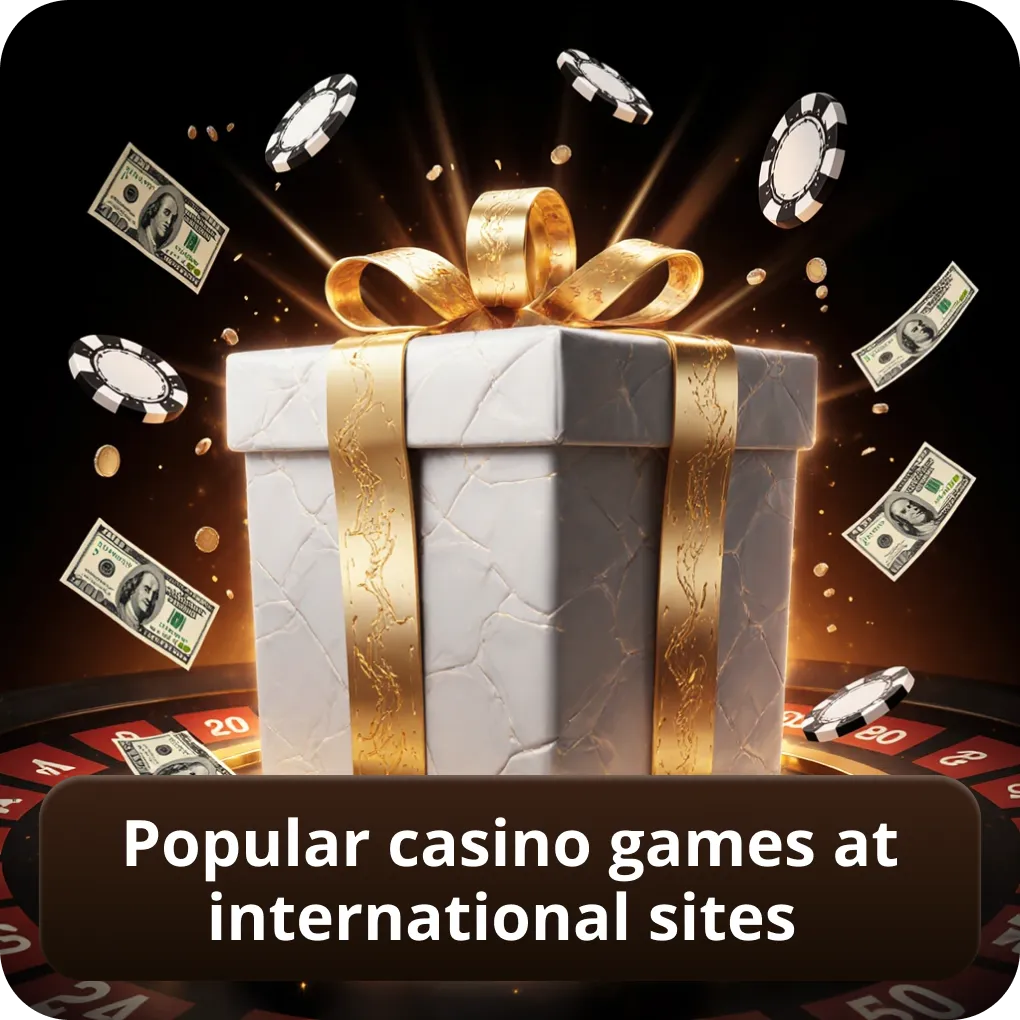Popular casino games at international online casinos sites